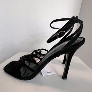 Mango, Women’s Sandals with Straps and Heel - Black. Size: 38 (EU). NWT
